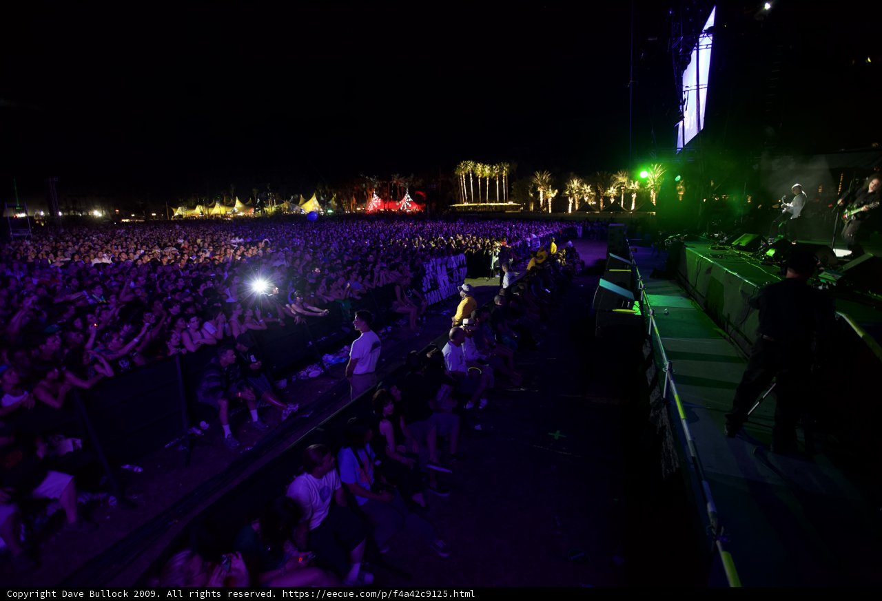 Coachella 2009 Night Concert Crowd