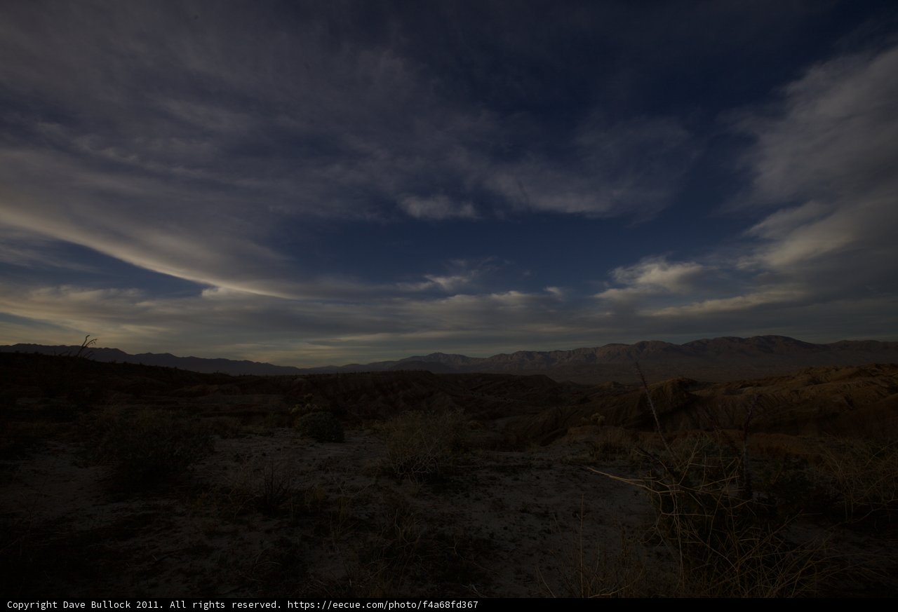 Moody Skies Over the Desert