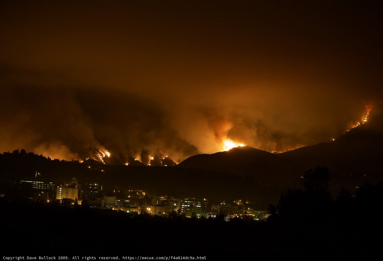 Hilltop View of the 2009 Station Fire