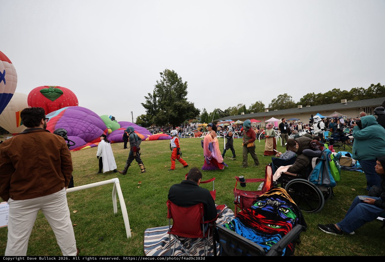 Star Wars Cosplayers Parade at Hot Air Balloon Festival