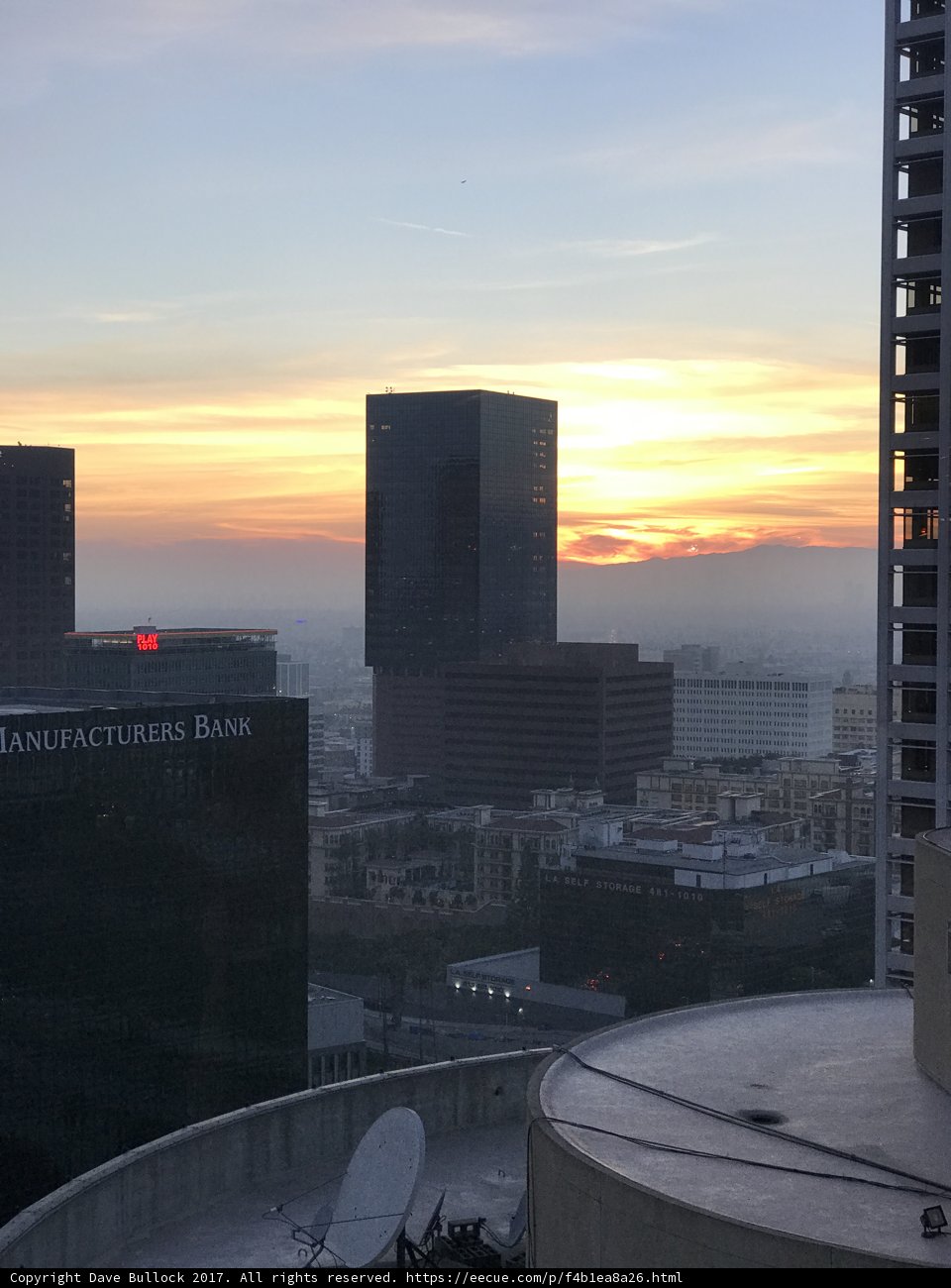 Sunset over the Urban Metropolis
