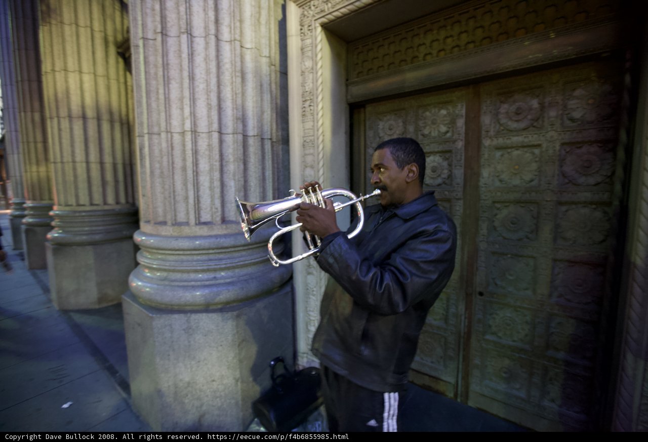 Trumpeter on the Streets