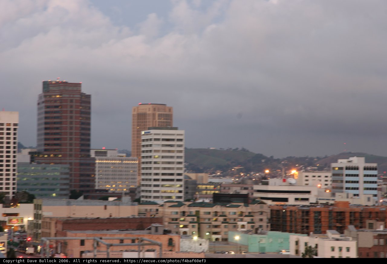 Cloudy Metropolis Skyline