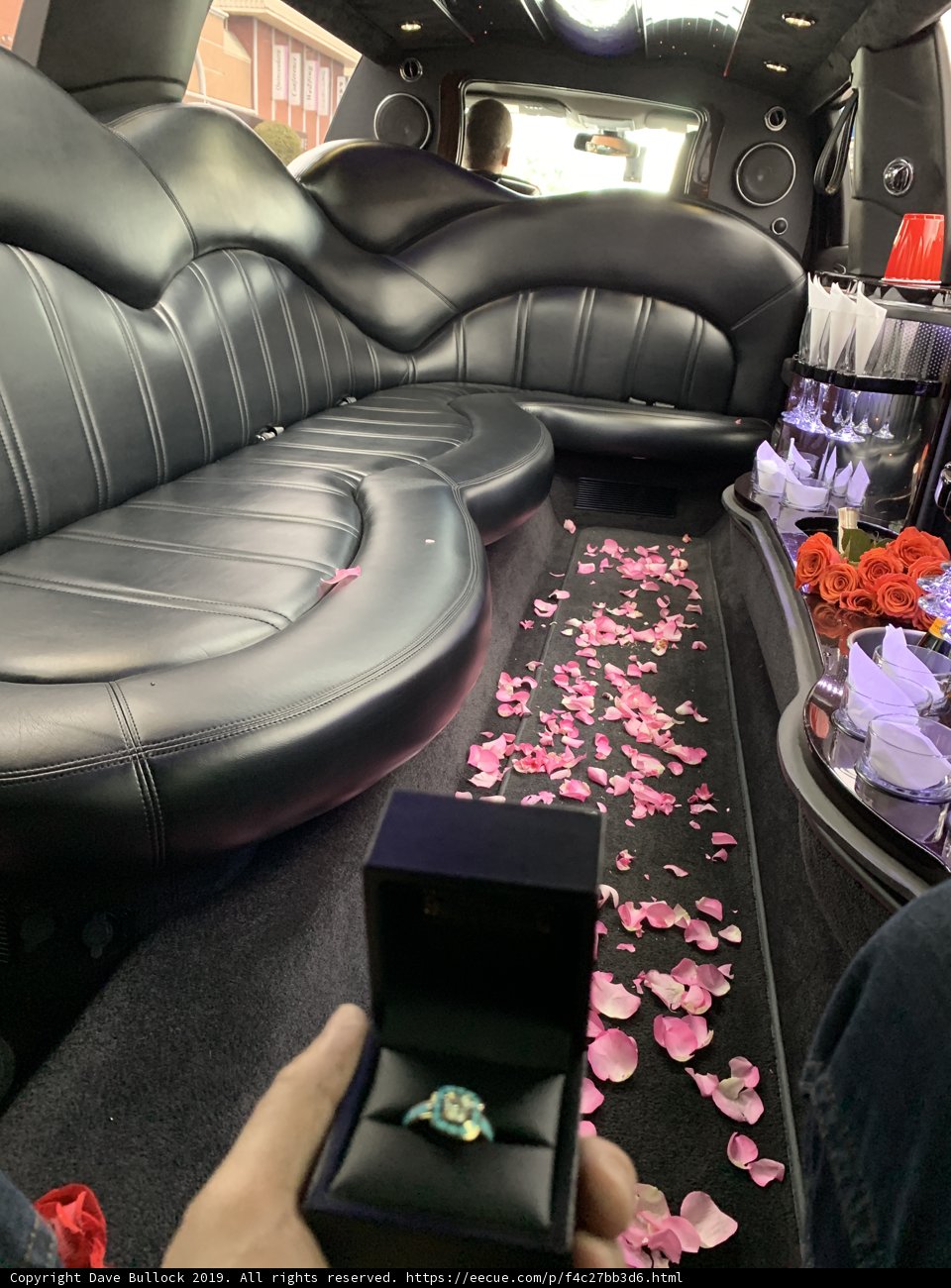 The Diamond Ring in the Limo