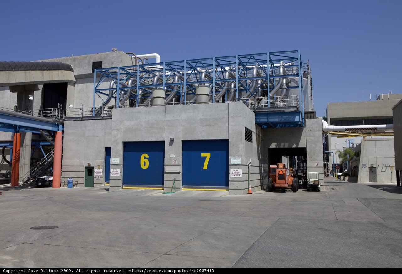Blue doors of the industrial giant
