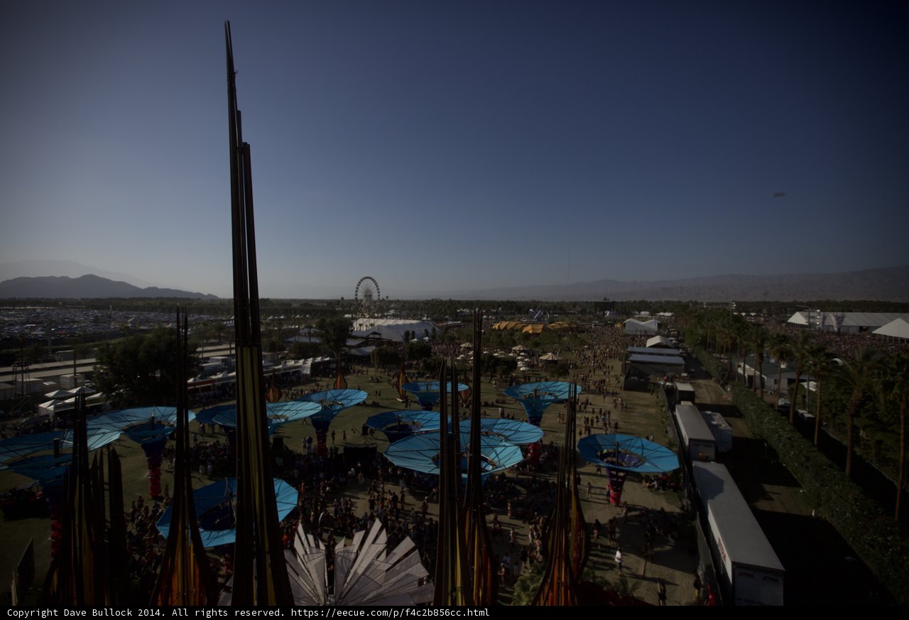 View from the Top: Coachella Festival Grounds
