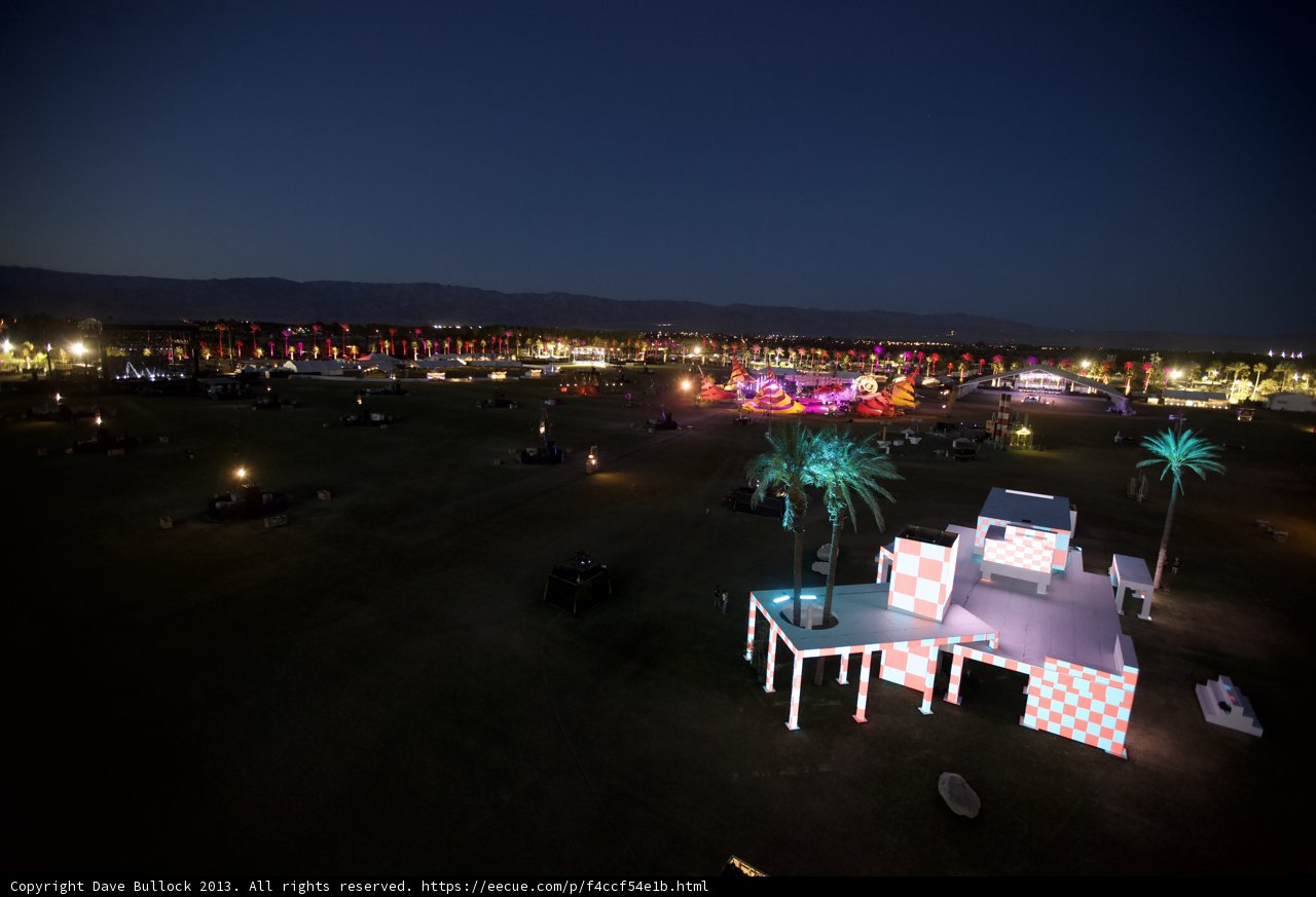 Nighttime Festivities - An Aerial View