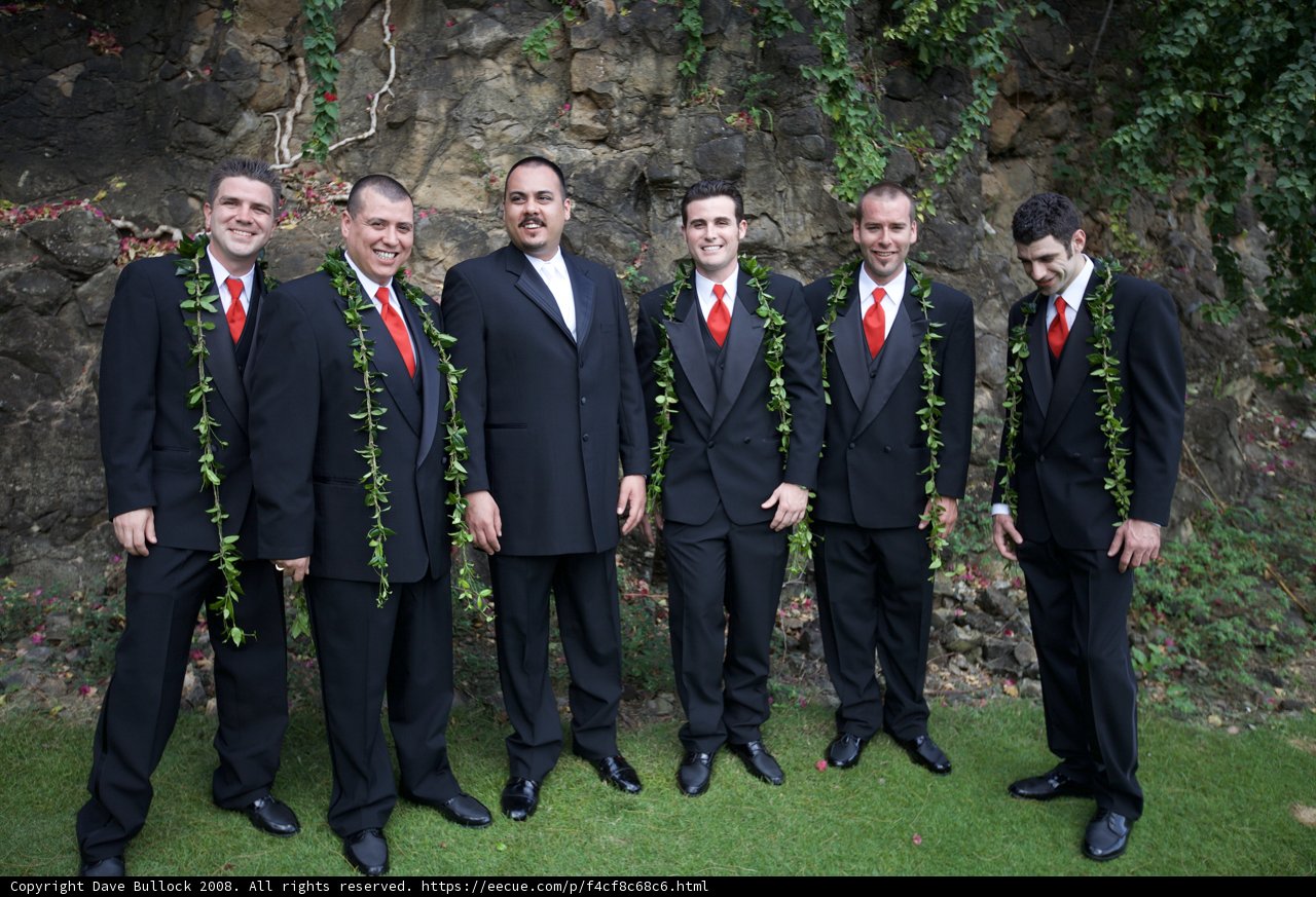 Formal Group Shot with Flower Arrangement