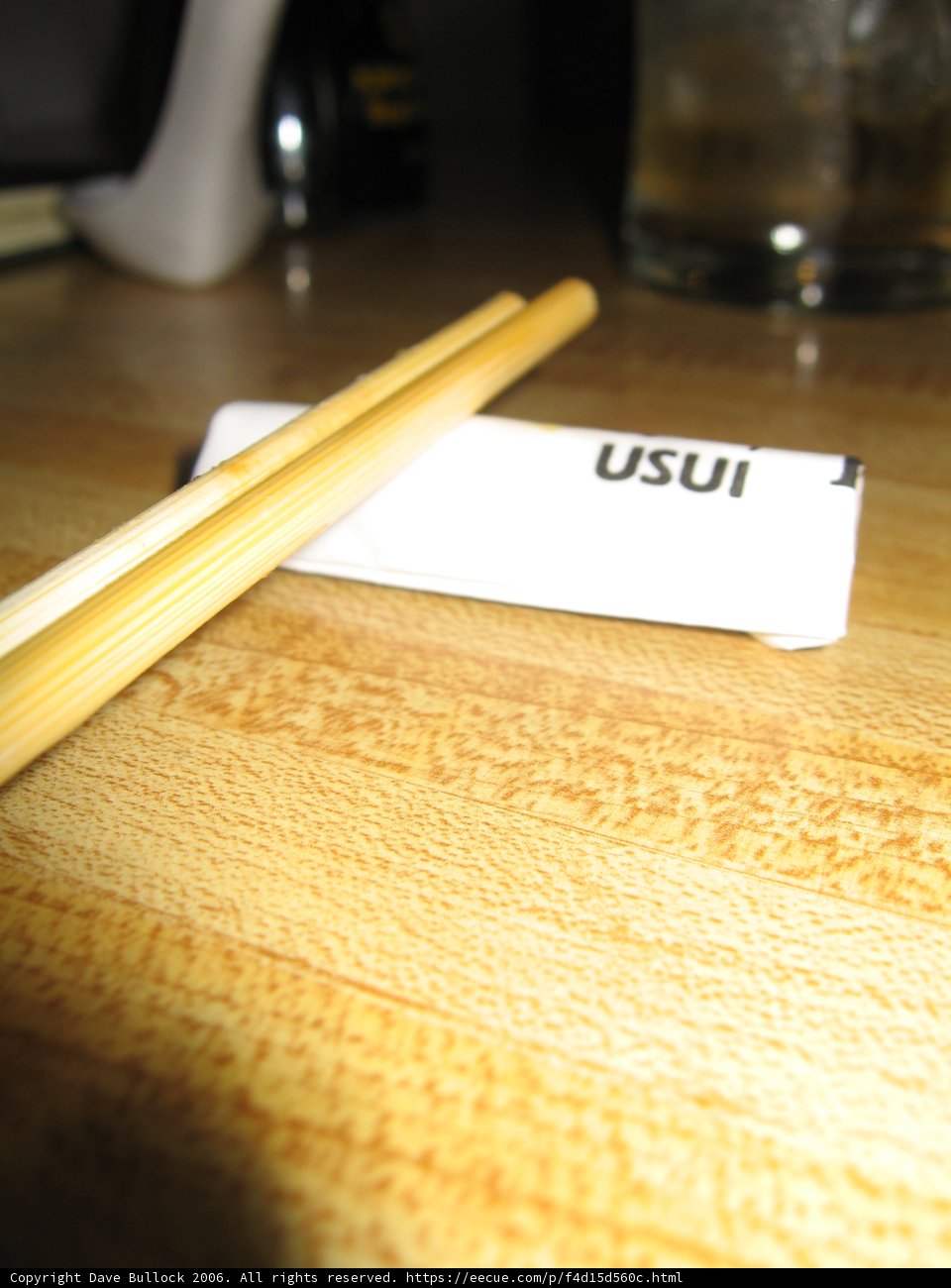 Wooden Chopsticks on Table