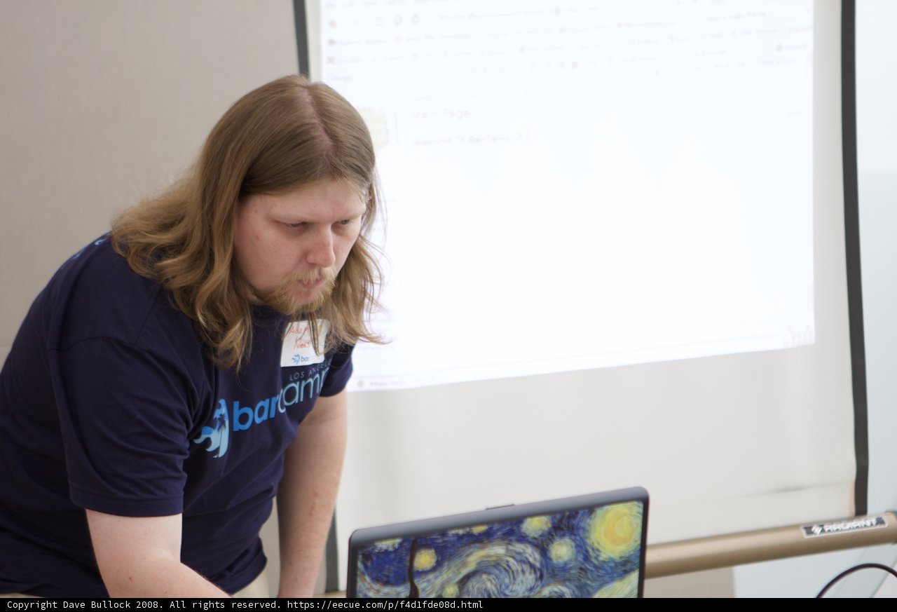 Blue Shirt Man in Tech Land