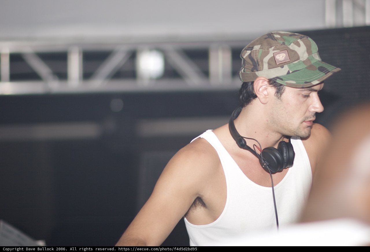 White Tank Top and Baseball Cap