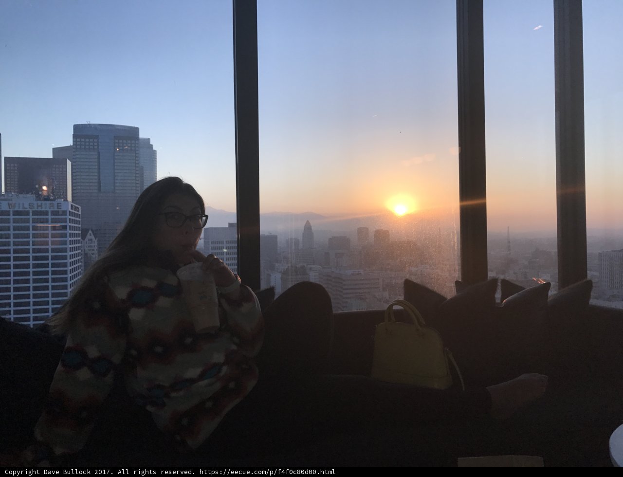 Gazing at the Sunrise over the Cityscape