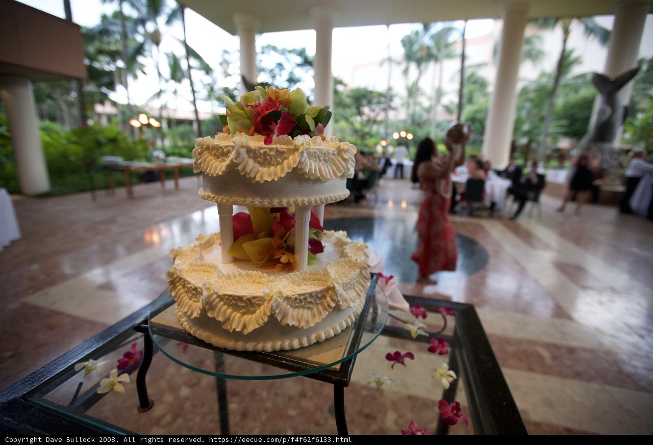 A Stunning Wedding Cake on Display