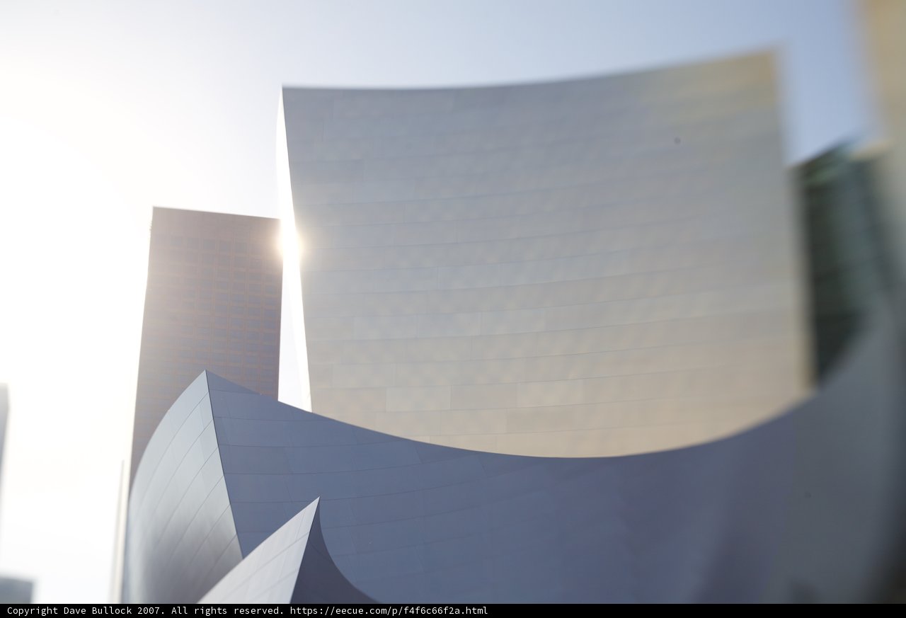 Blurred Cityscape with Setting Sun