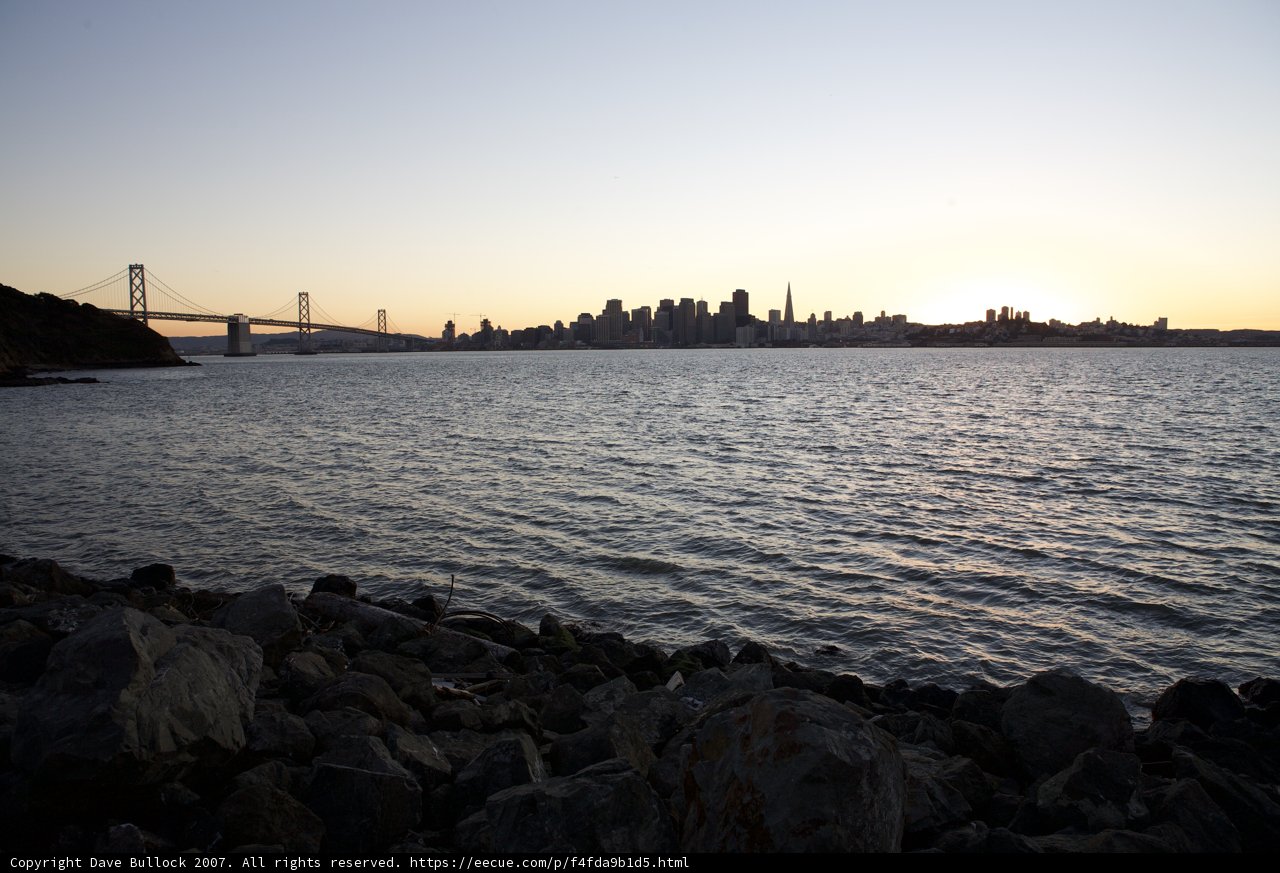 San Francisco Sunset from Treasure Island