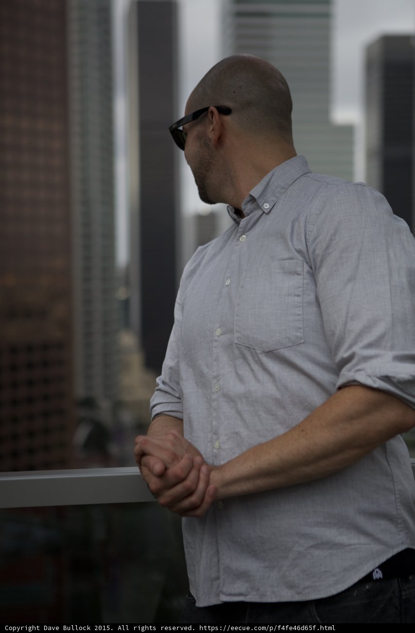 Profile Overlooking City