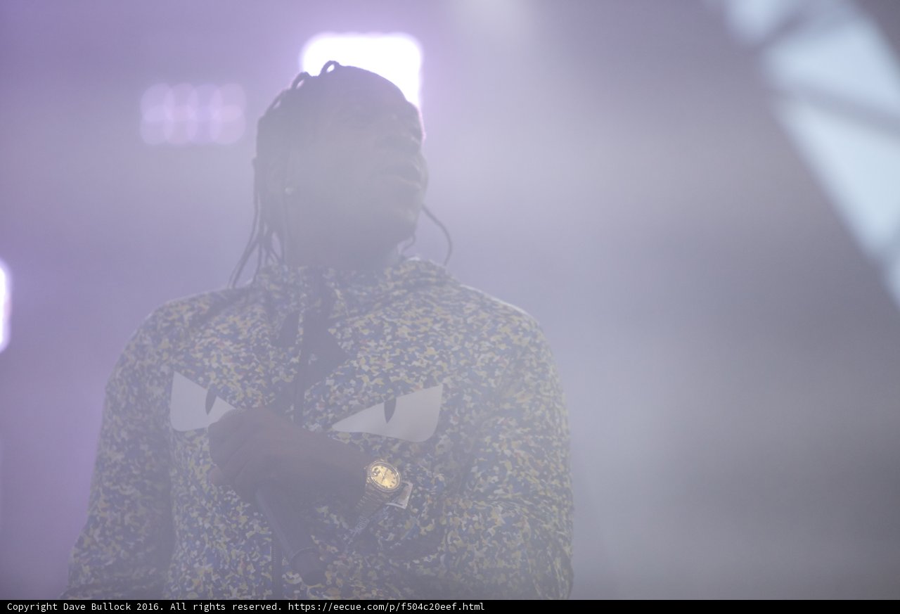 Solo Performance on a Smoky Stage