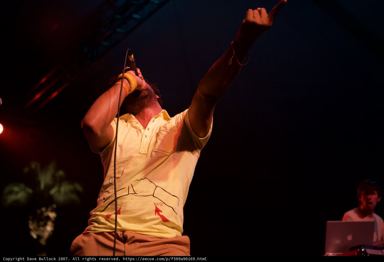Rocking the Mic on Stage