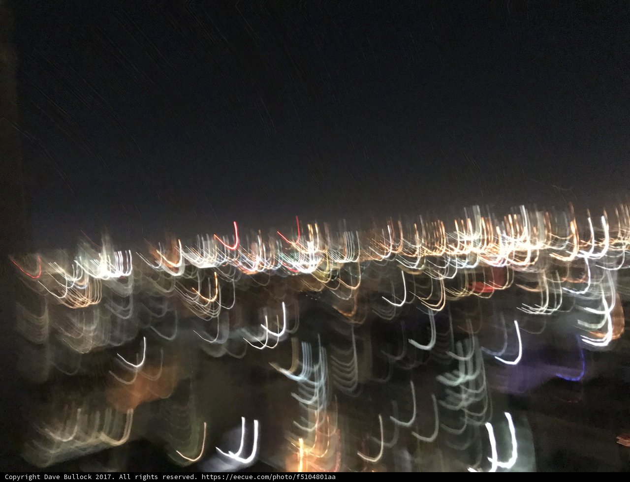 City Lights Dance in the Night Sky