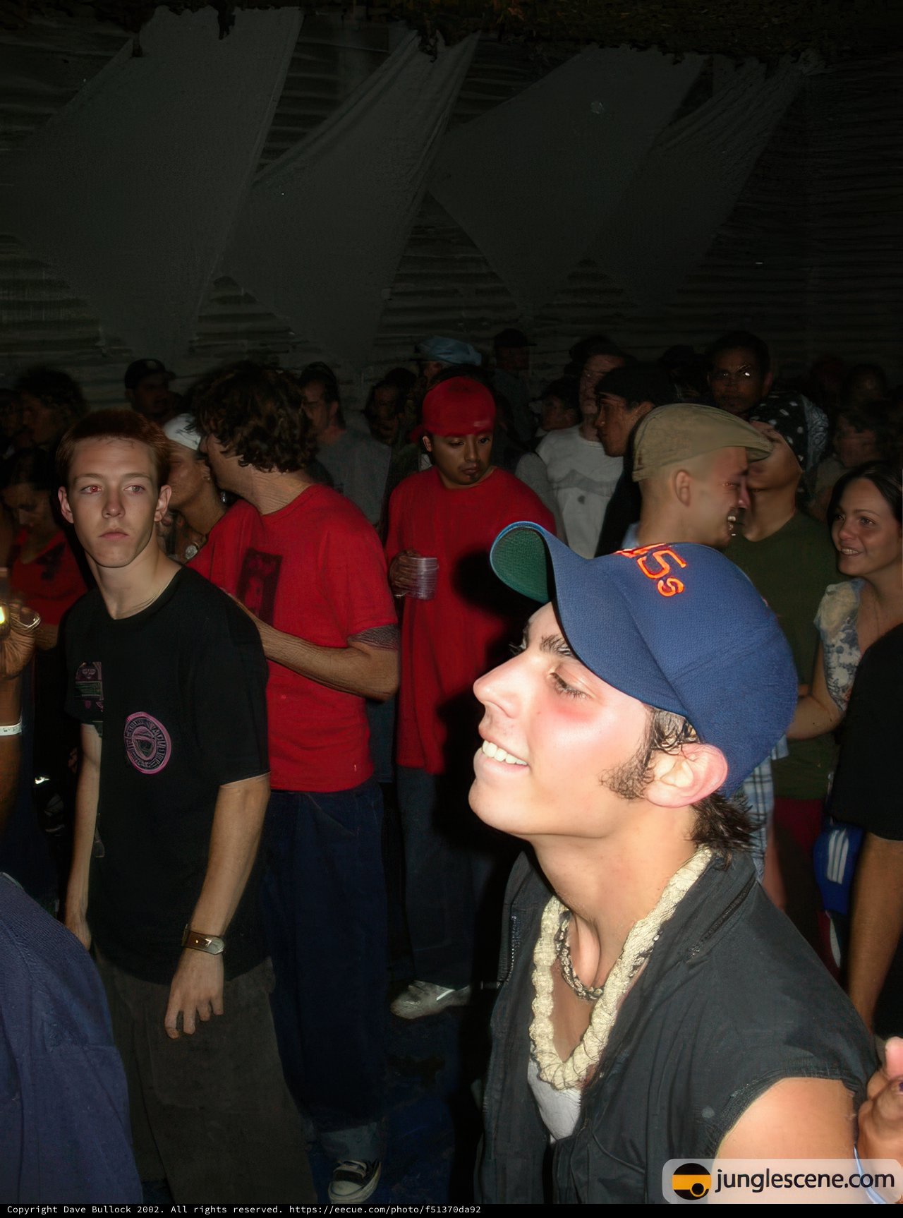 Nightclub Crowd Gathers Around Dance Floor