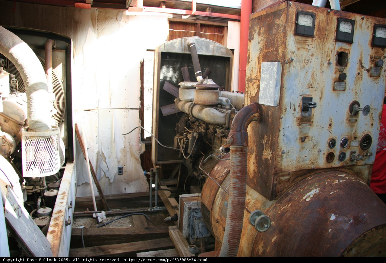 Abandoned Engine in an Old Factory
