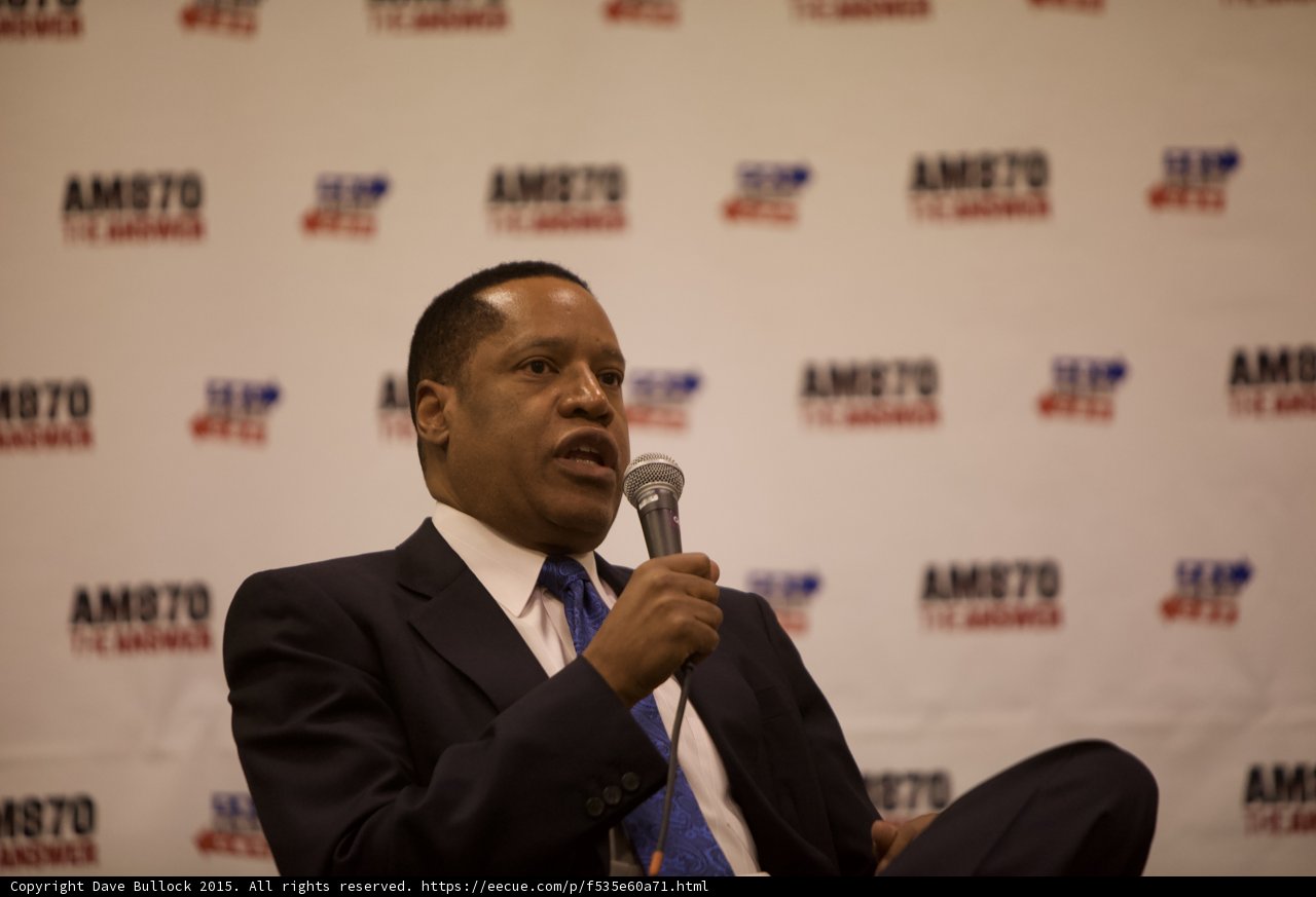 Larry Elder Addresses Crowd at Politicon Press Conference