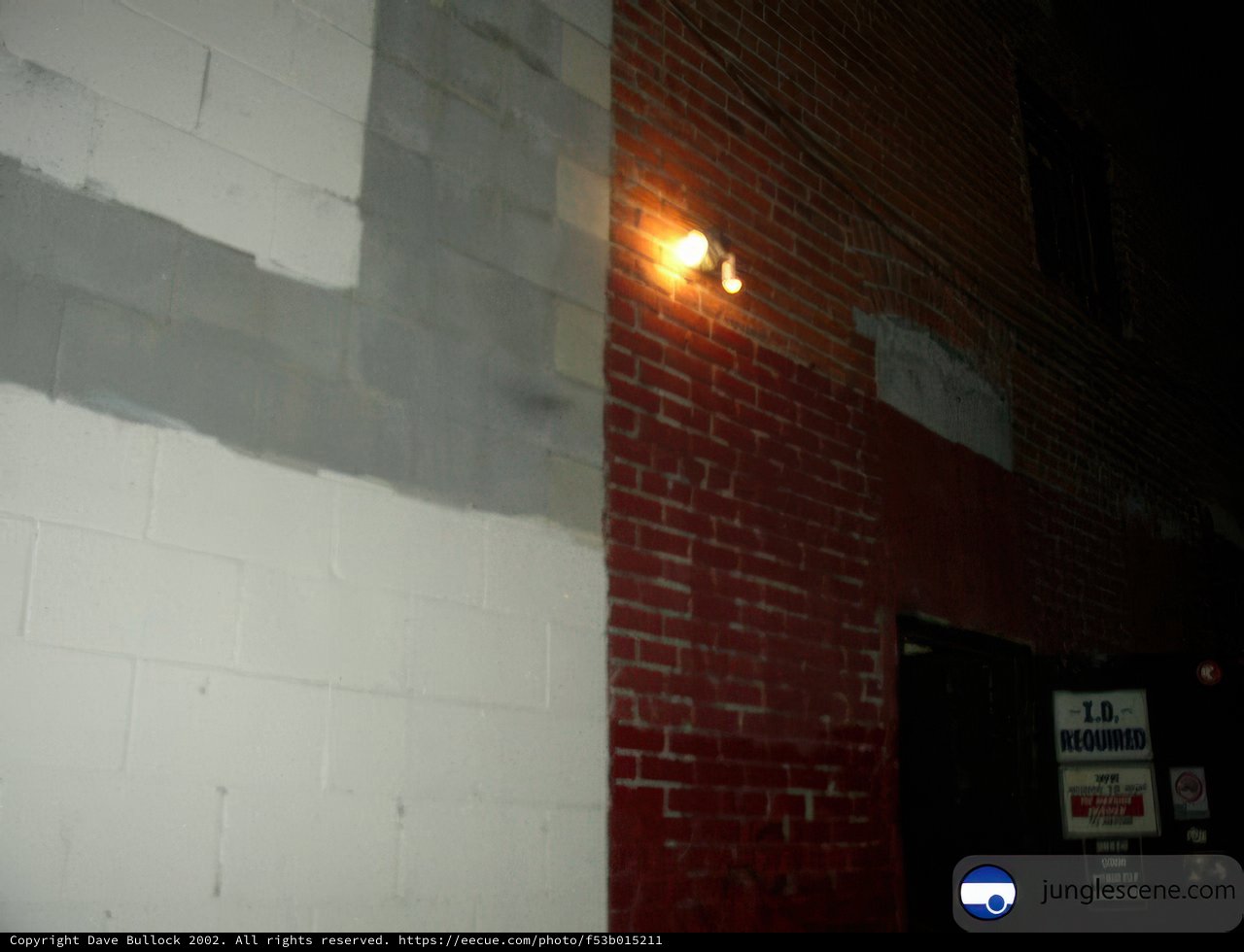 Illuminated Brick Wall