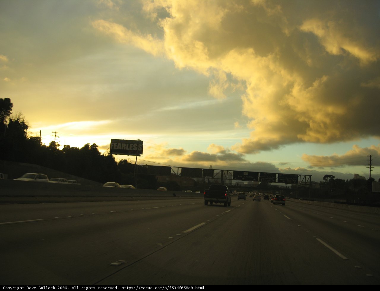 Sunset on the Freeway