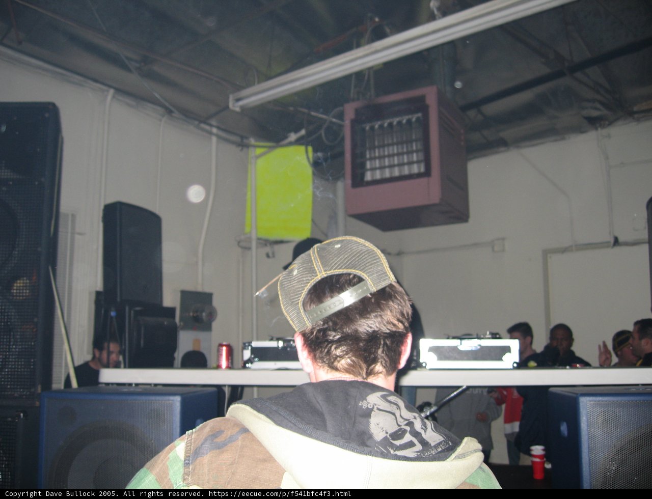 Man in Hat at NYE 2005 Celebration