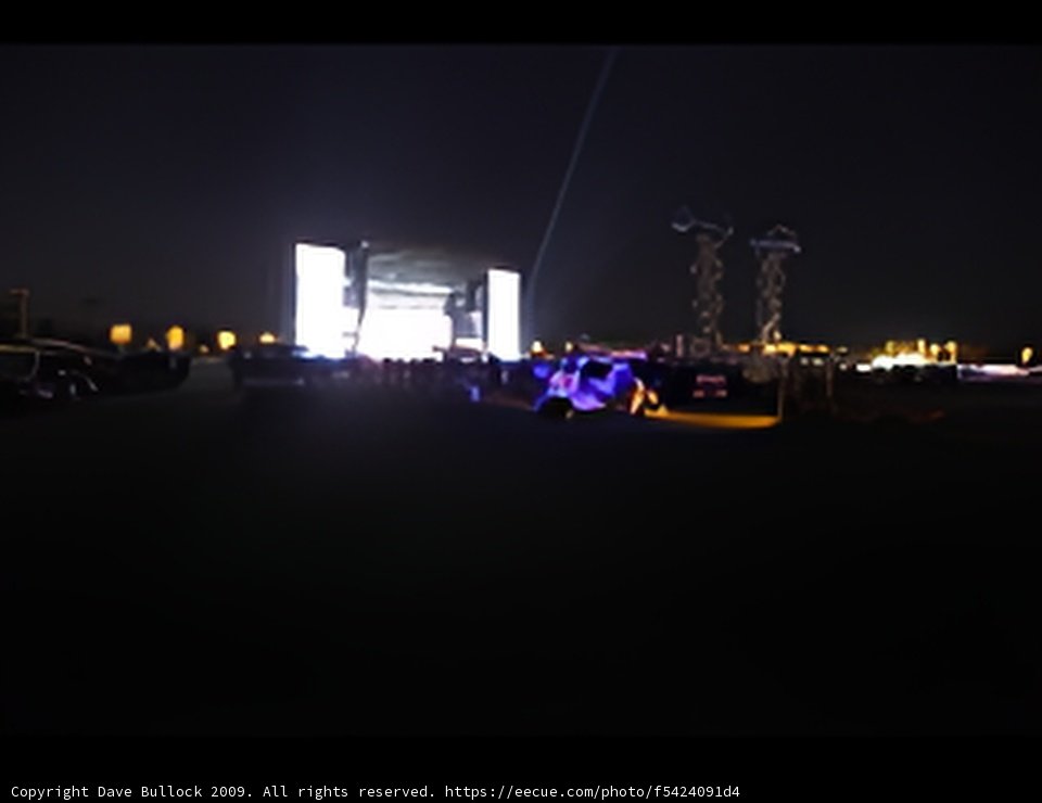 Nighttime Metropolis Concert Stage