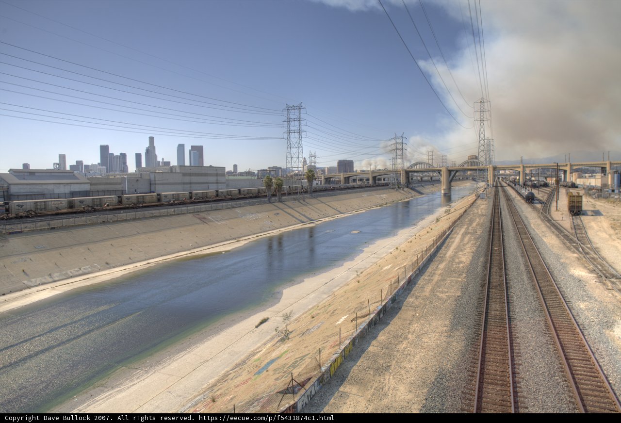 Train Tracks and the City Skyline