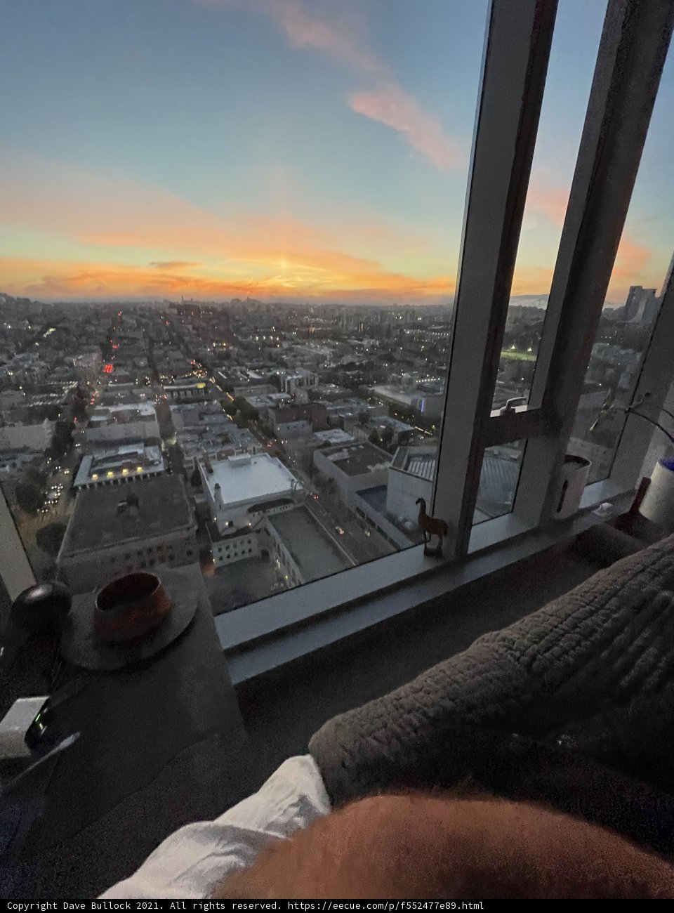 Urban Sunset from High Rise