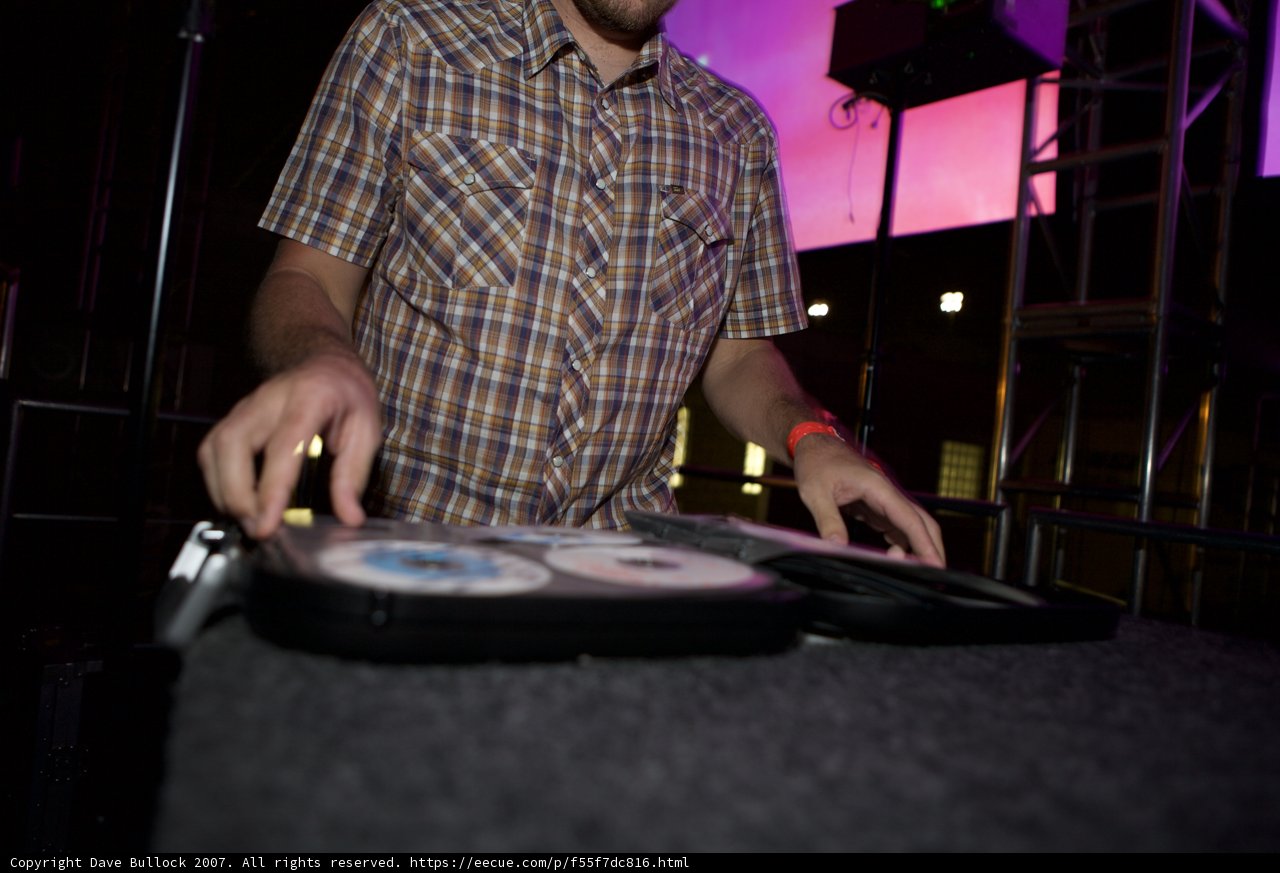 Plaid-Clad Deejay