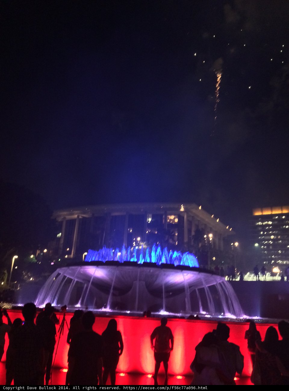 Spectacular Light Show at the Civic Center Fountain