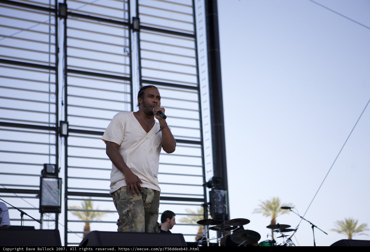 Pharoahe Monch rocking the stage at Coachella