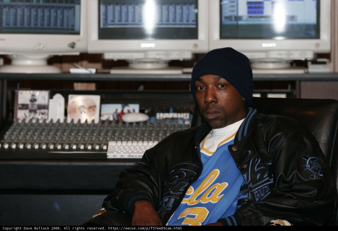 MC Eiht in the Studio