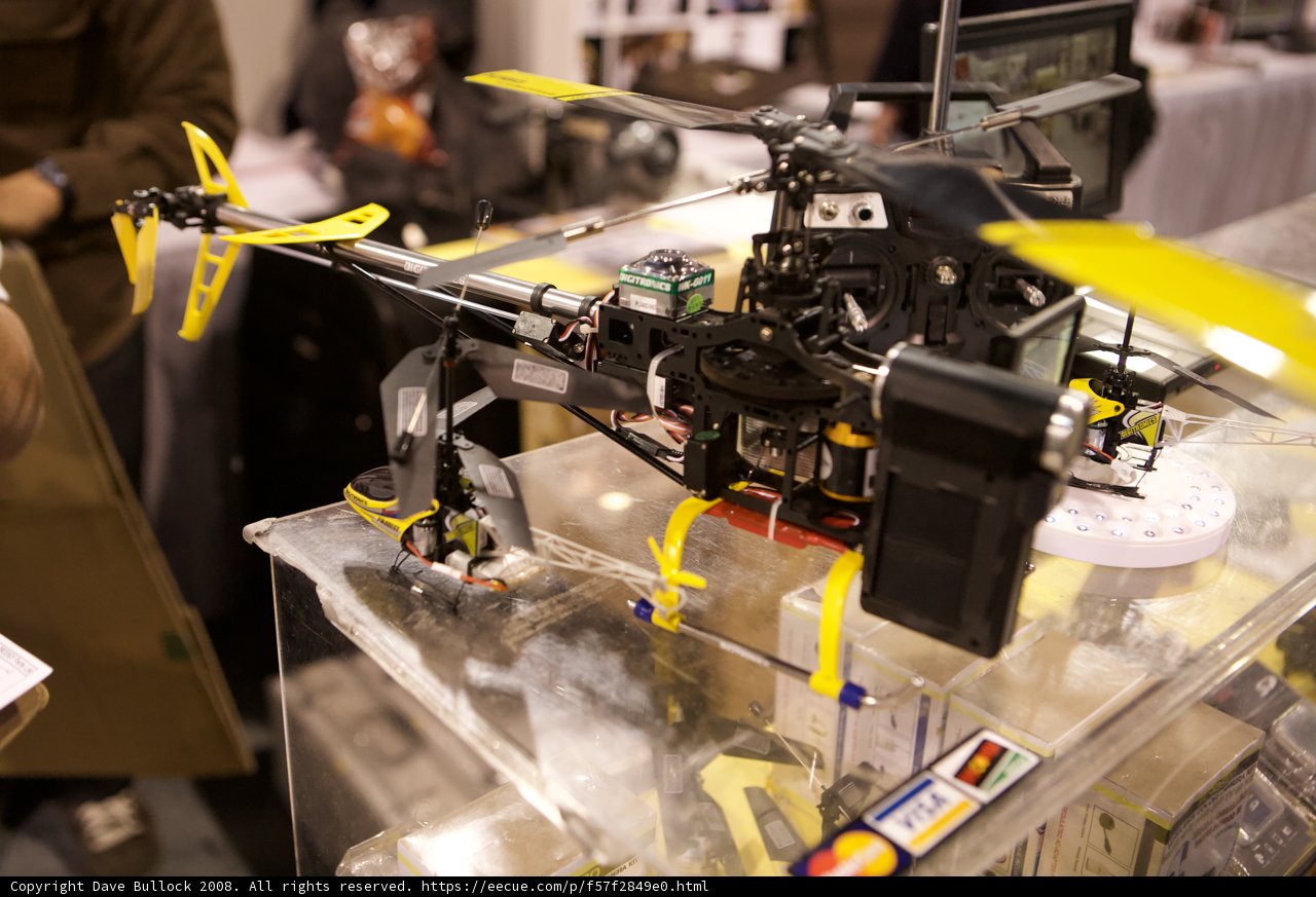 Rotors and Coils: A Close-Up of a Helicopter on Display