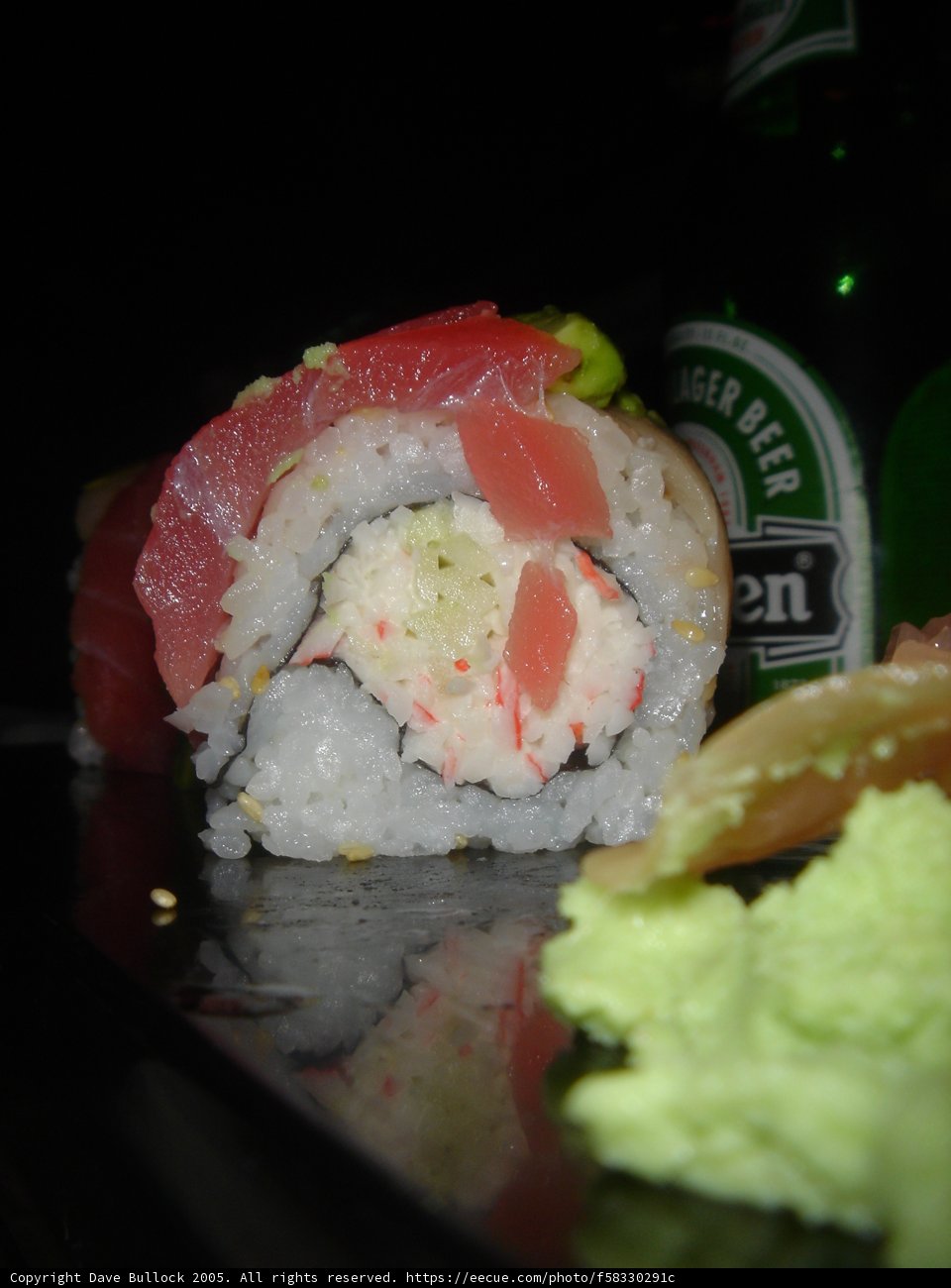 Sushi Roll with a Tangy Green Kick