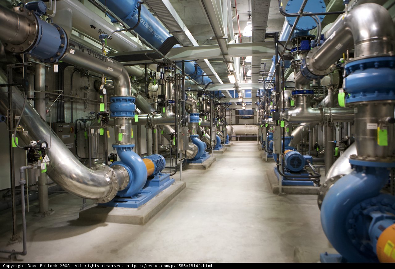 Industrial Pipeline Hallway