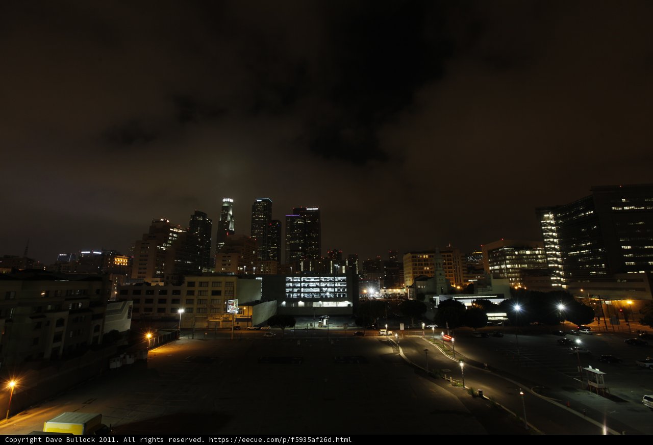Nighttime Metropolis From Above