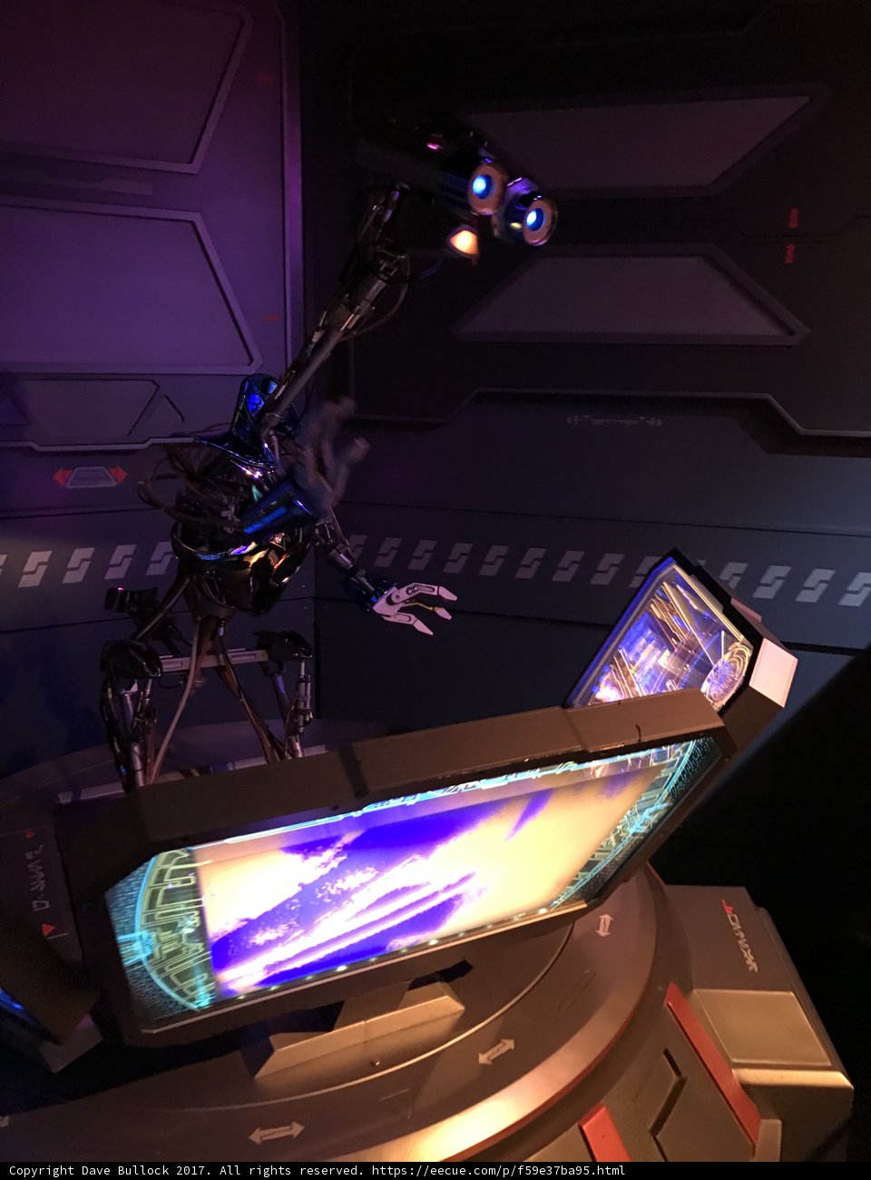Robotic Intruder in a Dark Room