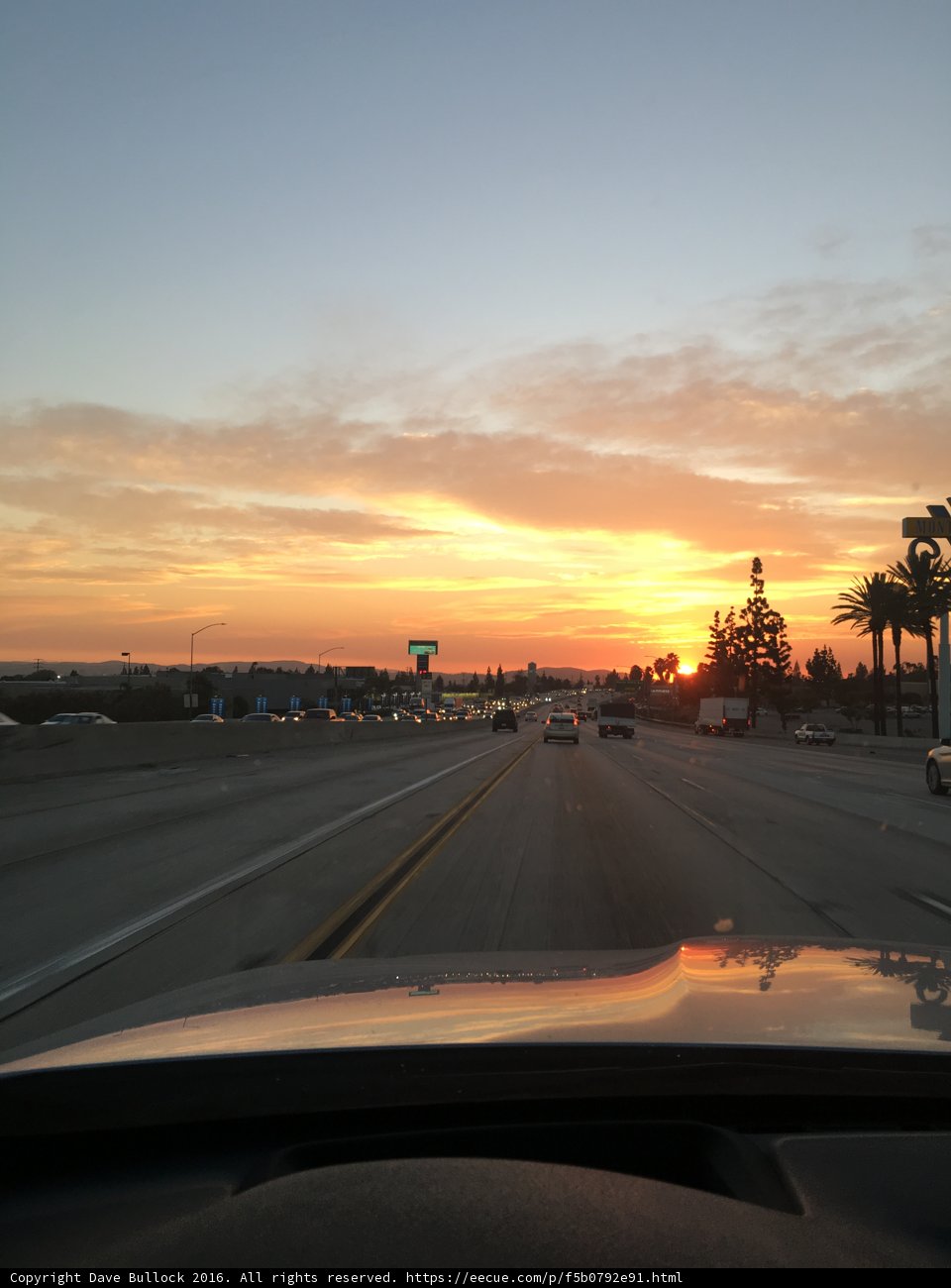 Driving into the Sunset