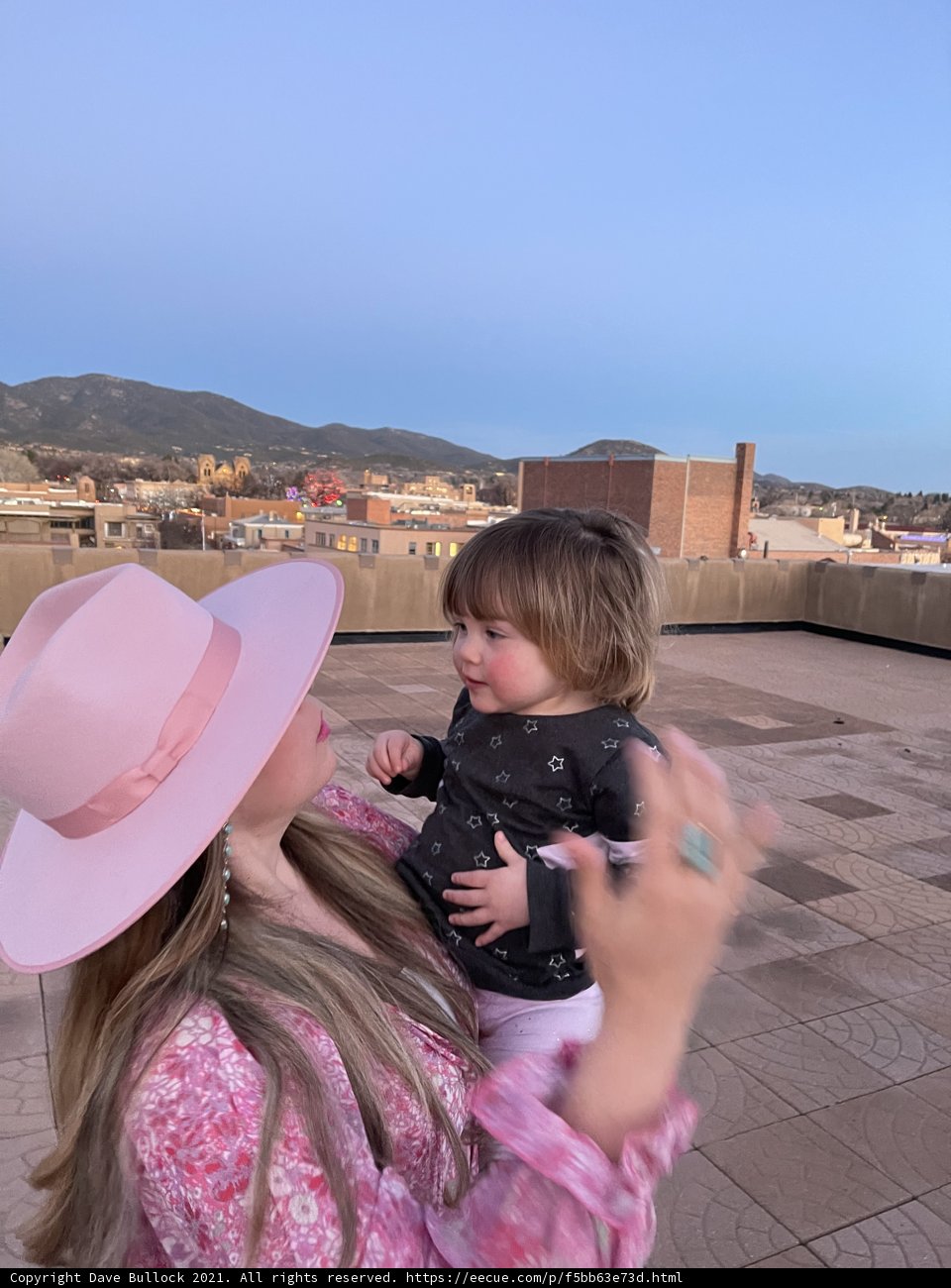 Pink sunhat and precious memories