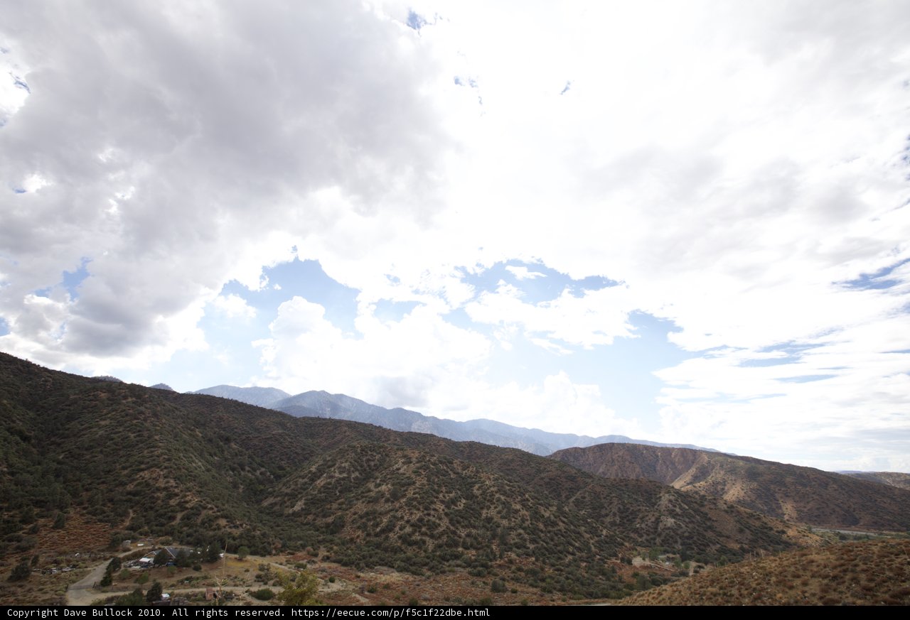 Cloudy Skies Over Angeles Crest
