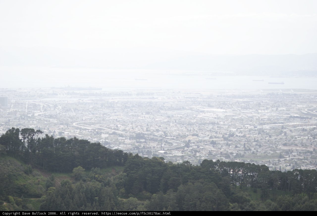 Aerial View of the City in Haze