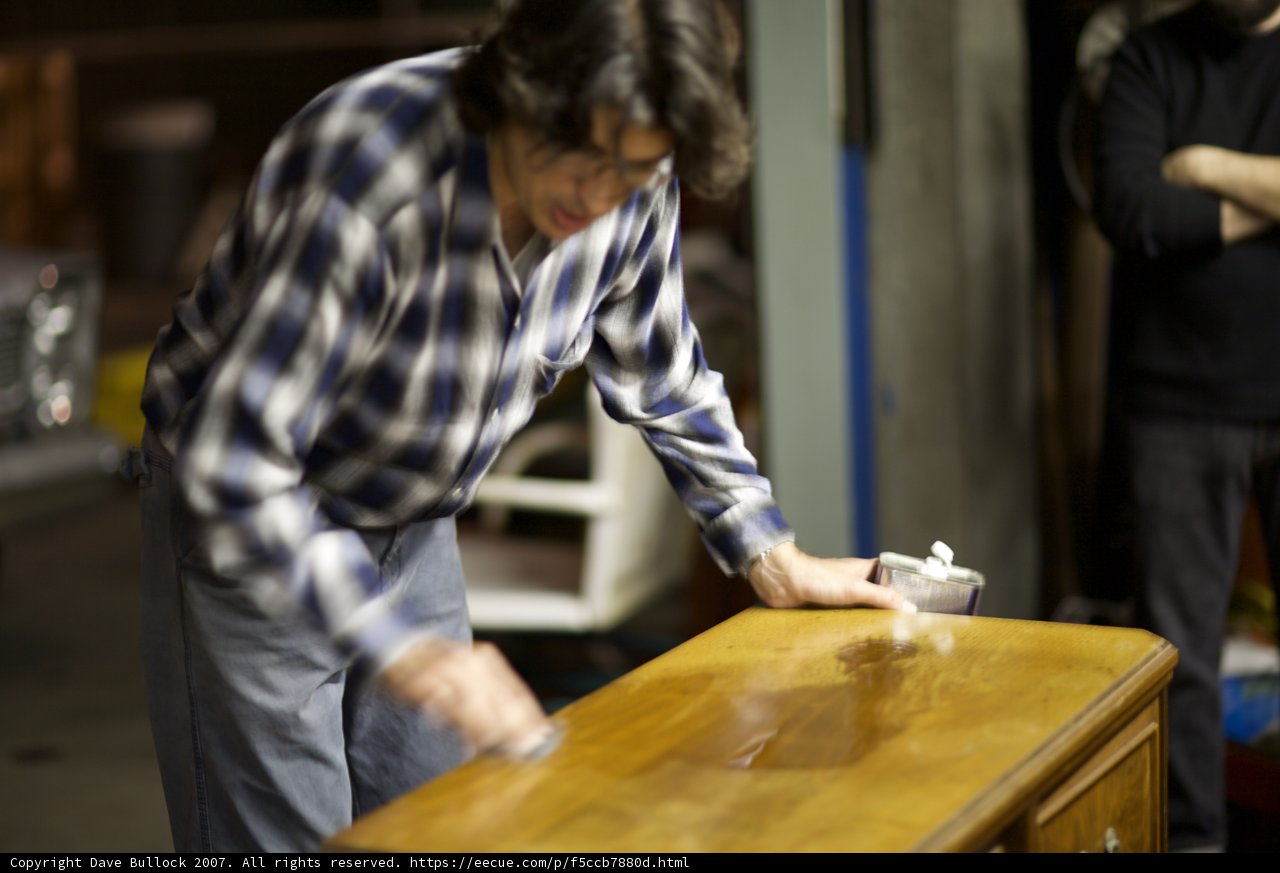 Cleaning a Wooden Table