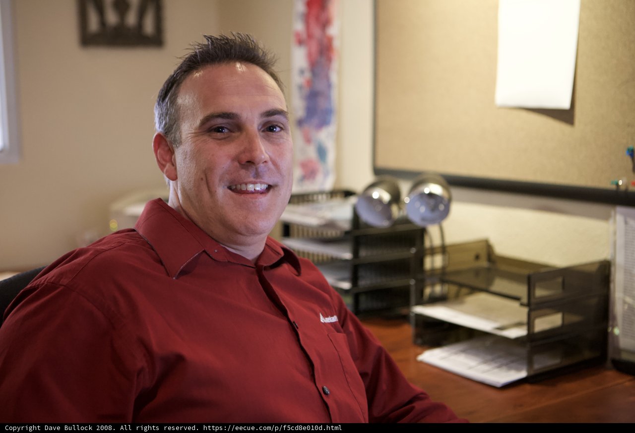 The Red-Shirted Man at Work