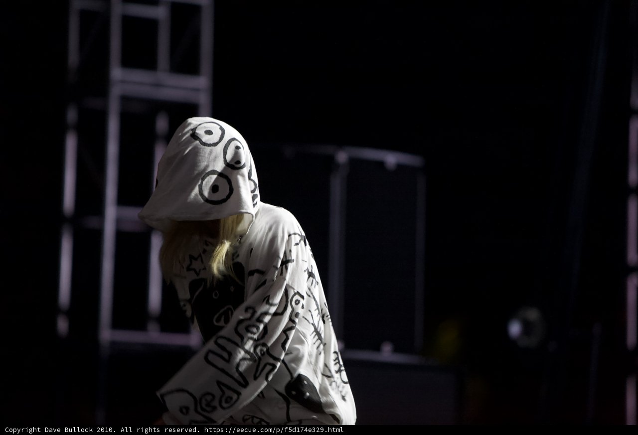 Hooded Performer Takes the Stage