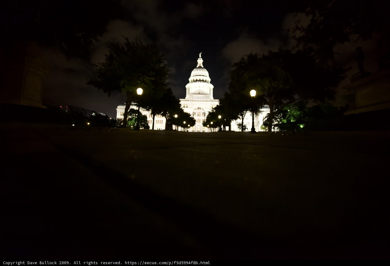 Illuminated Capitol Building at Night