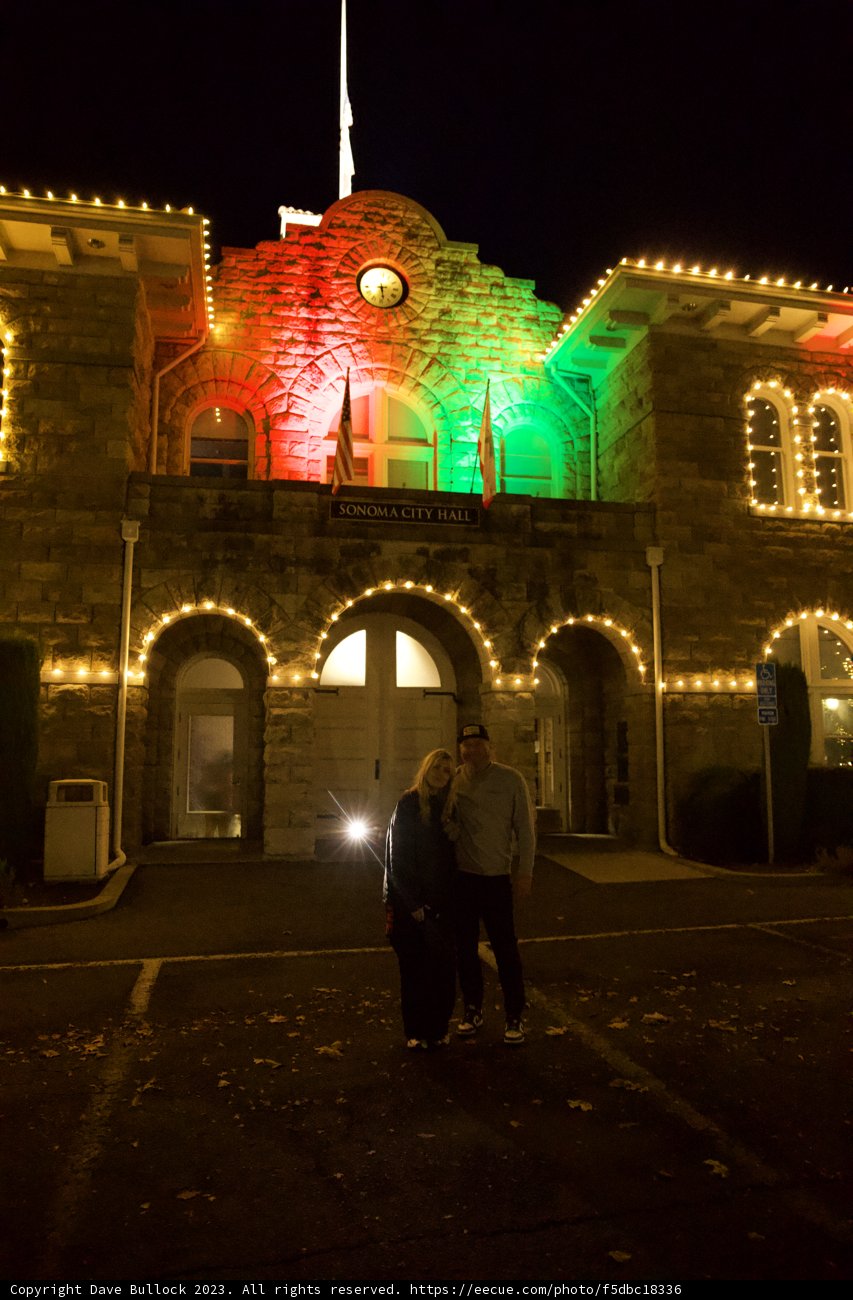 A Midnight Grandeur in Downtown Sonoma.